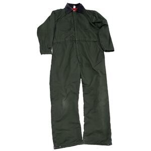 Vtg Big Smith Men's Coveralls L Distressed Green USA Halloween Michael Myers